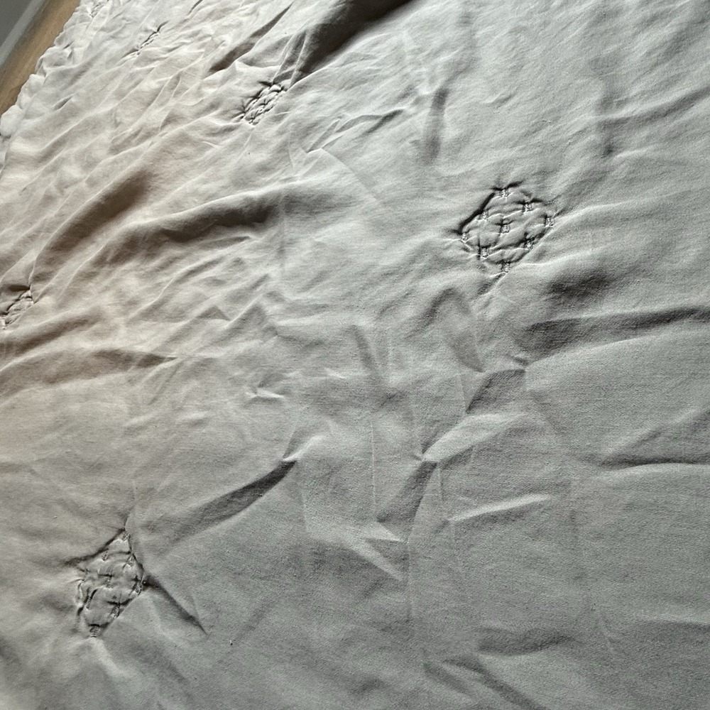 West Elm x Pottery Barn Gray Quilted Baby Blanket